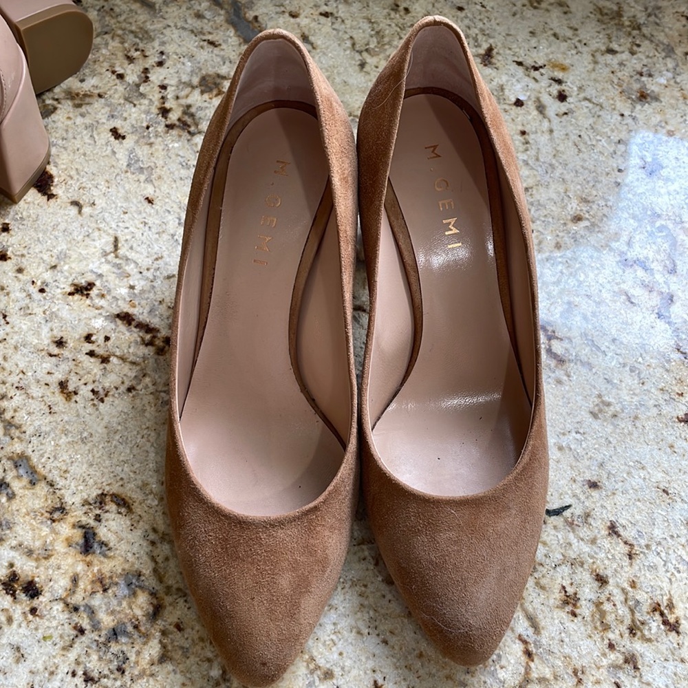 M Gemi Lustro tan suede heel, 37
